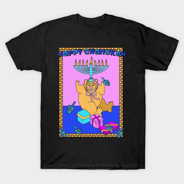 Happy Chanukah T-Shirt by Lynndarakos